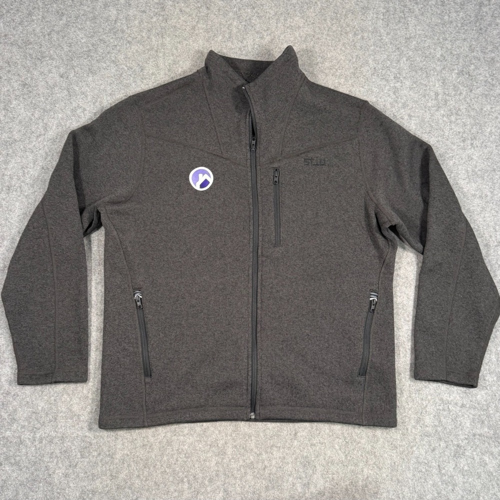 STIO Abyss Heather Wilcox Fleece Full Zip-Up Lightweight Jacket Men's Size XL